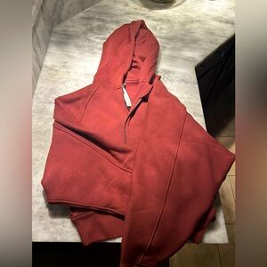 burgundy lululemon zip up hoodie, size 12 (fits slightly oversized)